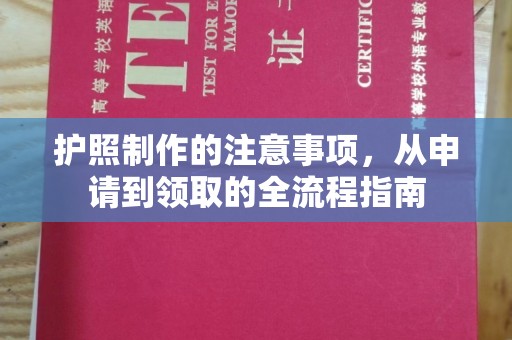 疏勒护照制作的注意事项，从申请到领取的全流程指南
