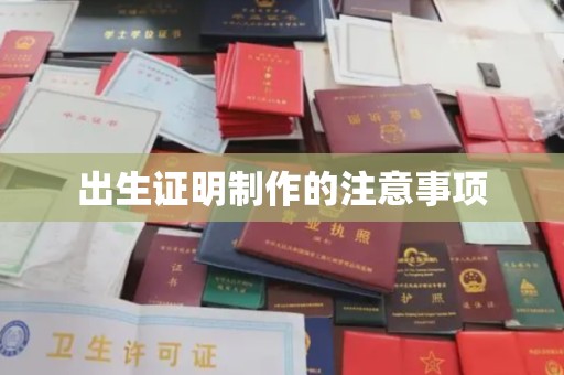 疏勒出生证明制作的注意事项