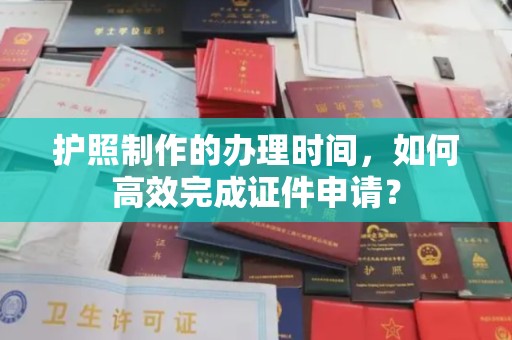 疏勒护照制作的办理时间，如何高效完成证件申请？
