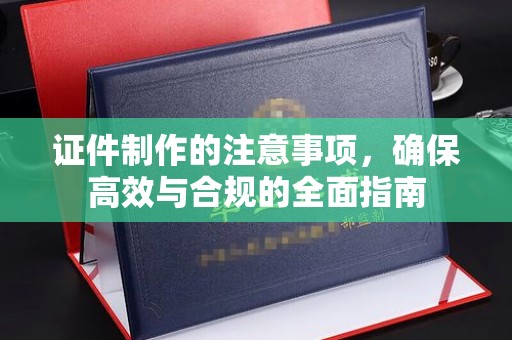 疏勒证件制作的注意事项，确保高效与合规的全面指南