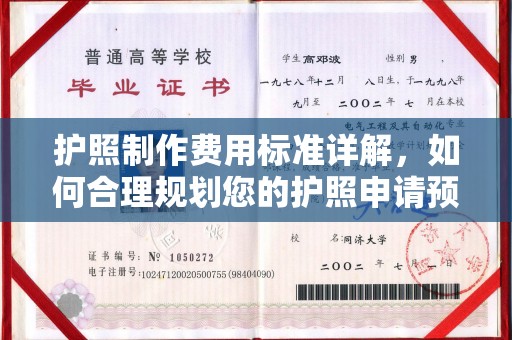 疏勒护照制作费用标准详解，如何合理规划您的护照申请预算