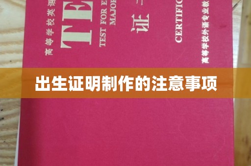 疏勒出生证明制作的注意事项